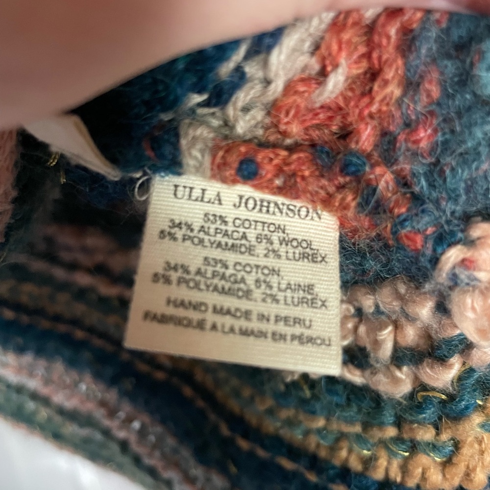 Ulla Johnson Electra Earth Tones Multicolor Striped Chunky Knit Boho Sweater - Picture 5 of 15